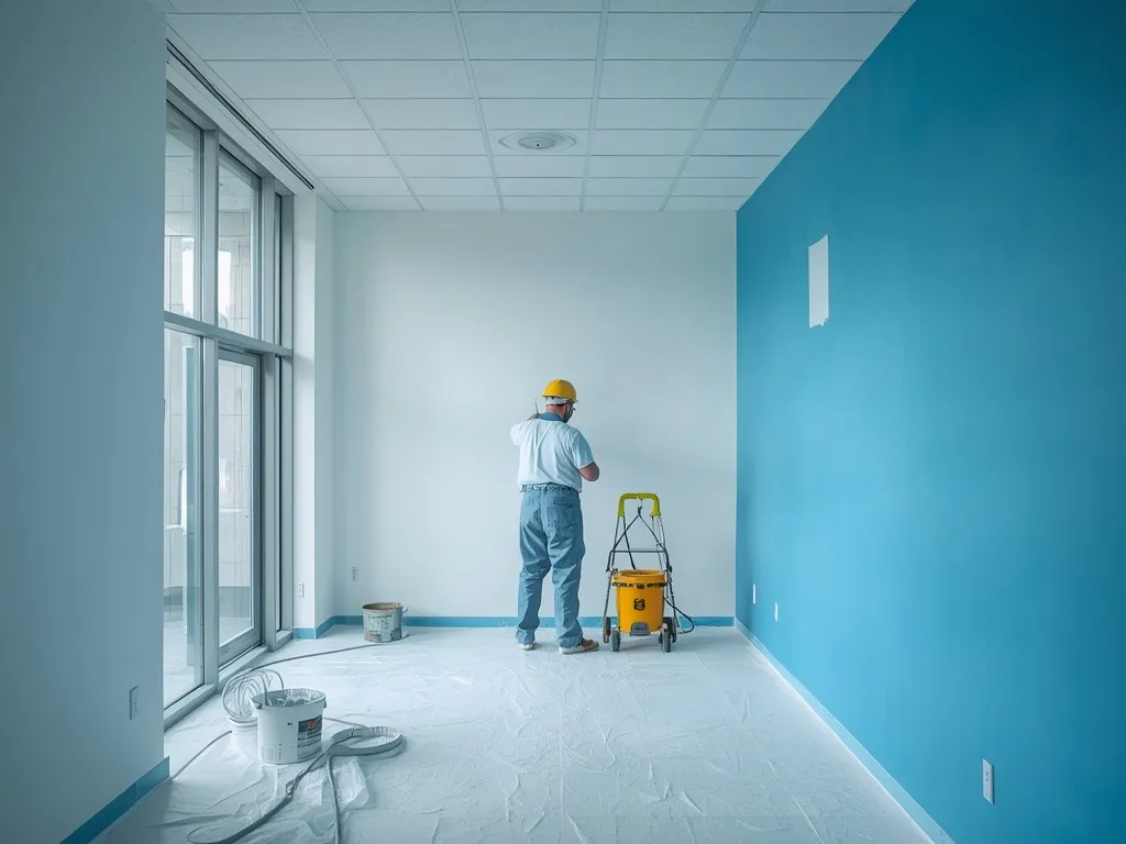 lucid-origin_artistic_portrait_photography_of_professional_painters_repainting_walls_and_ceil-1