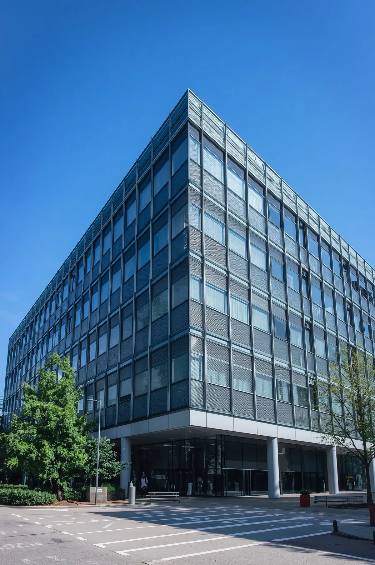 lucid-origin_vue_de_l_exterieur_bureaux_d_entreprise_ciel_bleu_belle_image-0